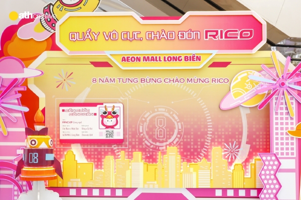 DECOR SINH NHẬT 8 TUỔI AEON MALL LONG BIÊN 2023